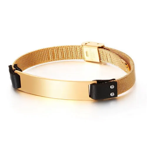 Creative Stainless Steel Machinery Bracelet for Men - Fashionable Simple Watch Chain