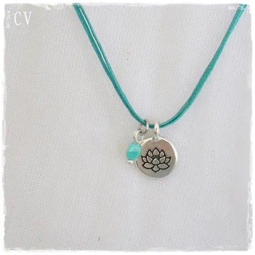 Dainty Lotus Necklace