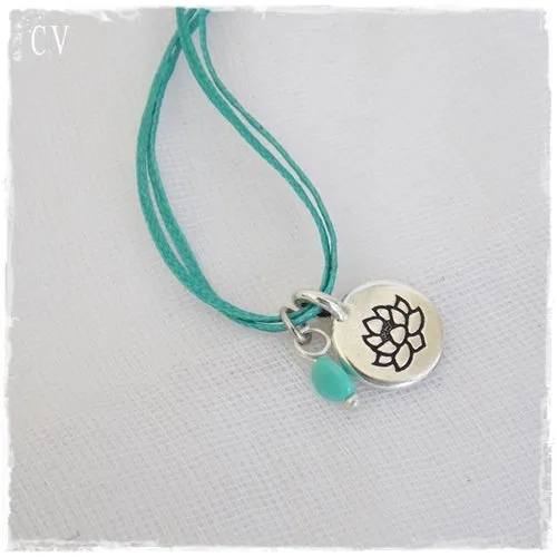Dainty Lotus Necklace