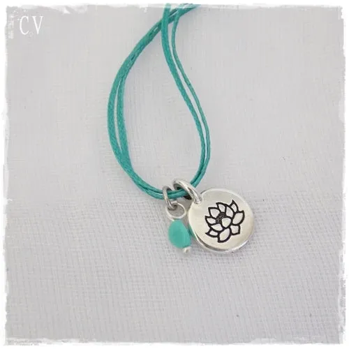 Dainty Lotus Necklace
