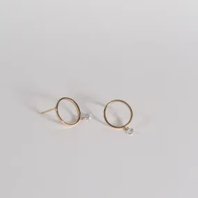 Dashing Diamonds Circle Earrings