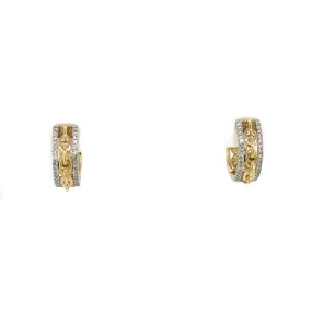 Diamond Huggie Earrings