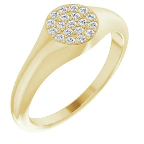 Diamond Signet Ring