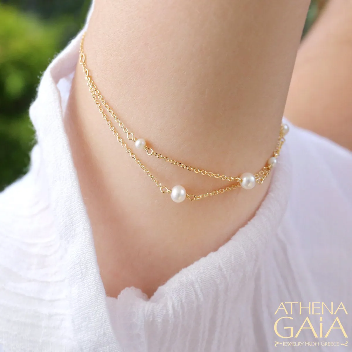 Double Strand Pearl Bracelet (In-Stock)