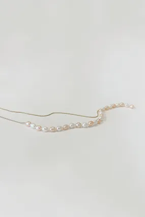 Earl Snake Pearl Adjustable Gold Filled Chain Necklace