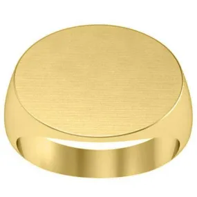 Elongated Oval Signet Ring - 20mm Wide