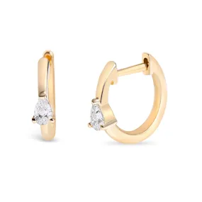 ERIN PEAR SHAPED DIAMOND HUGGIES