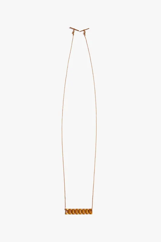 Exclusive Chain Wrap Necklace In Brushed Gold