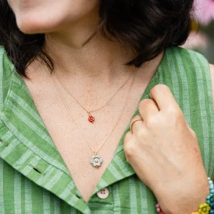 Flower Power Dainty Flower Necklace