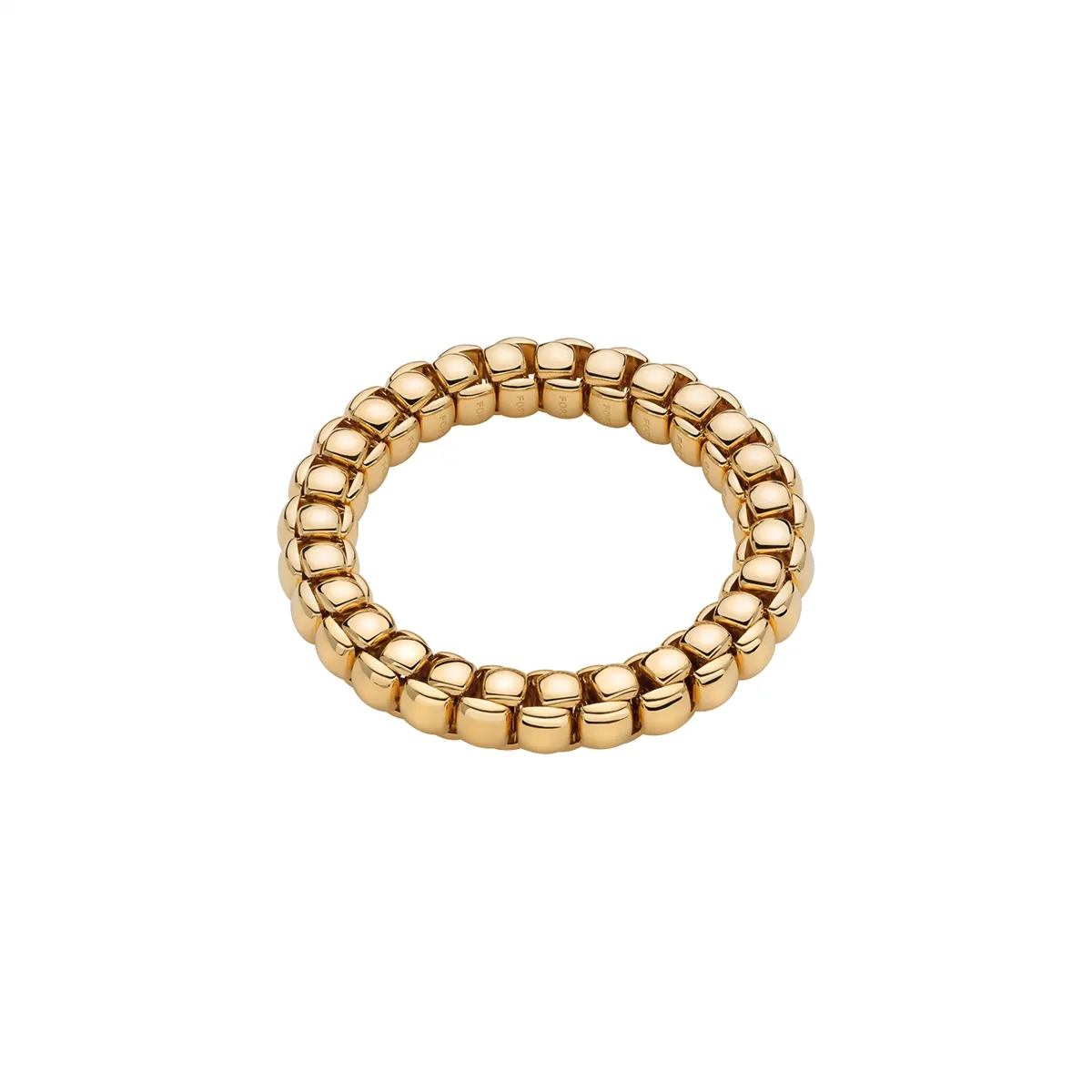 Fope 18K Yellow Gold Luna Collection Flex Stretch Bracelet, Medium Size