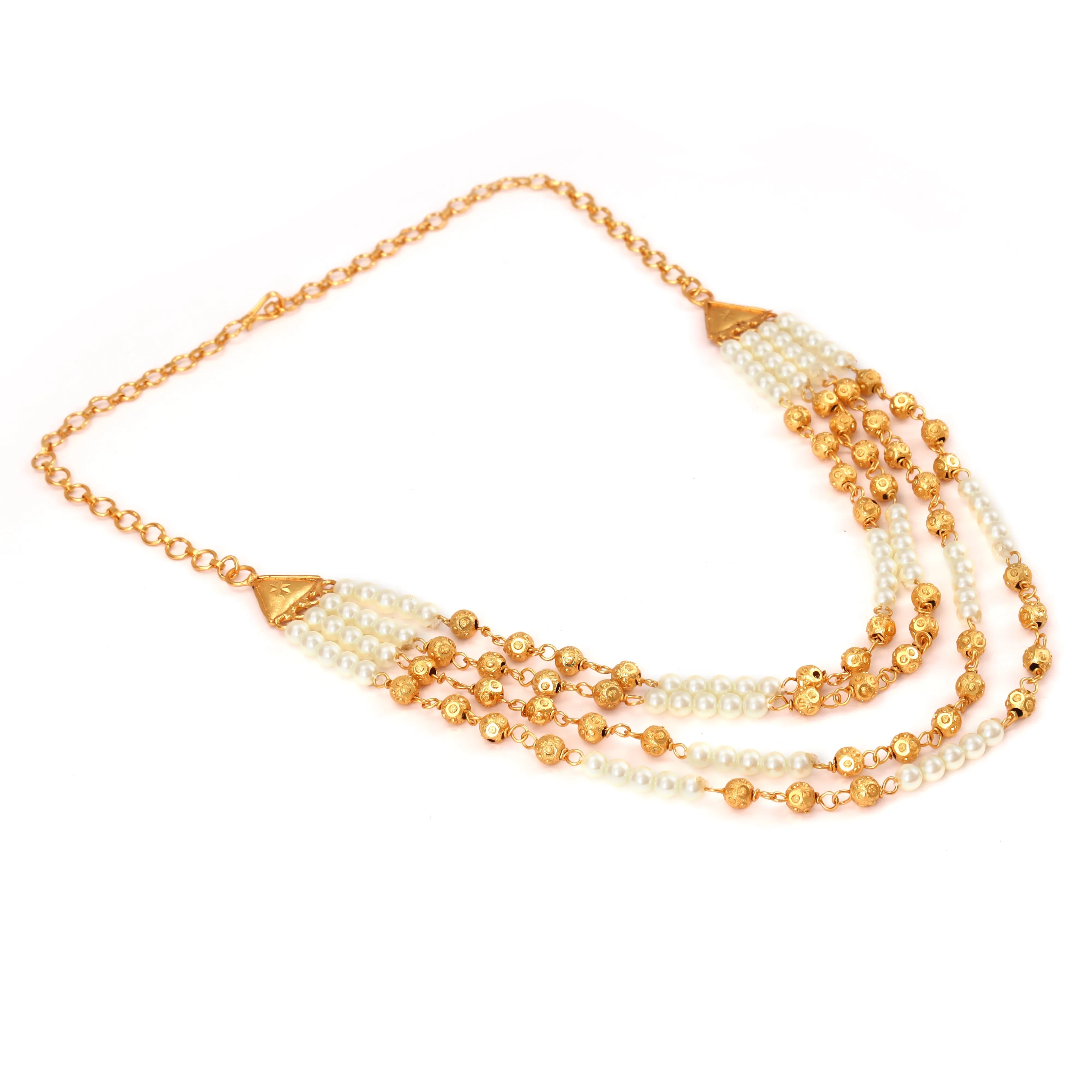 Four Strings Ball Lahara Necklace