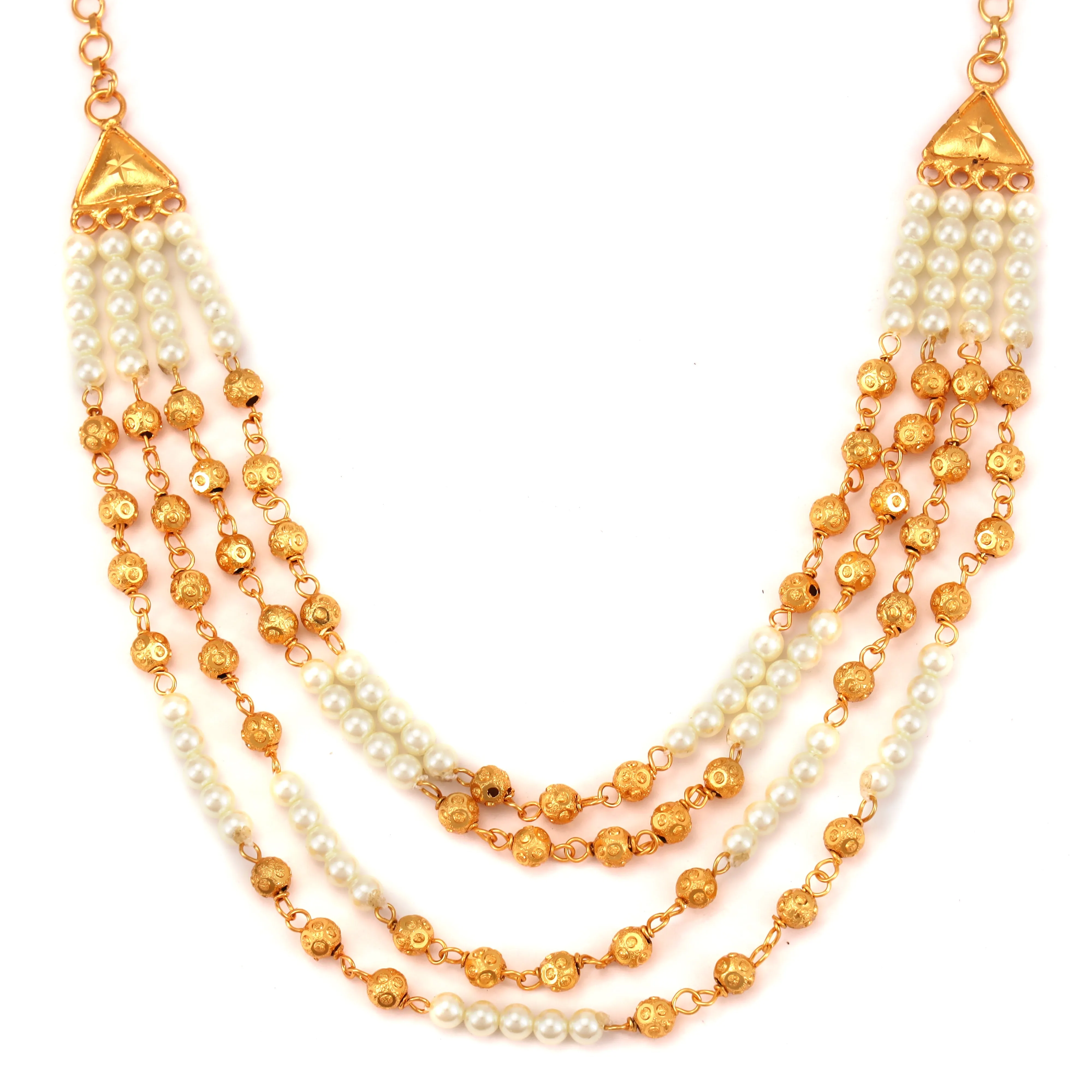 Four Strings Ball Lahara Necklace