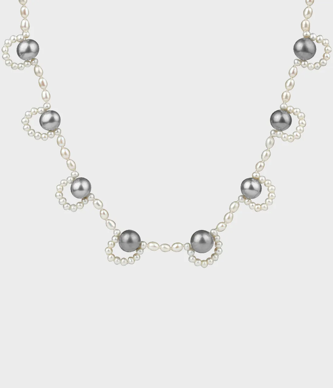 French Lace Pearl Necklace