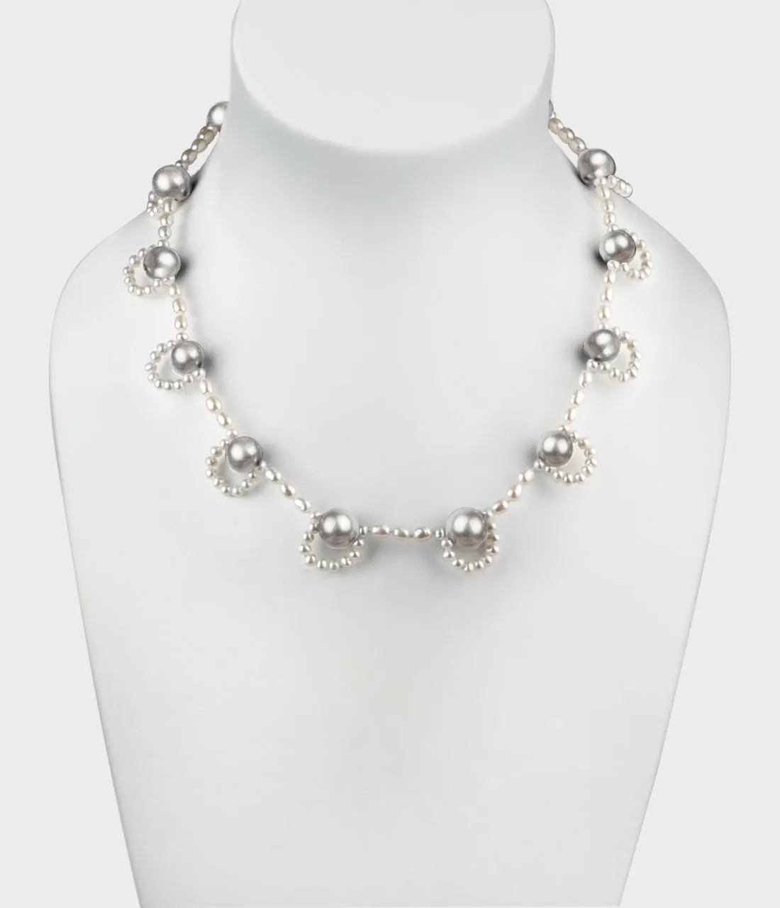 French Lace Pearl Necklace