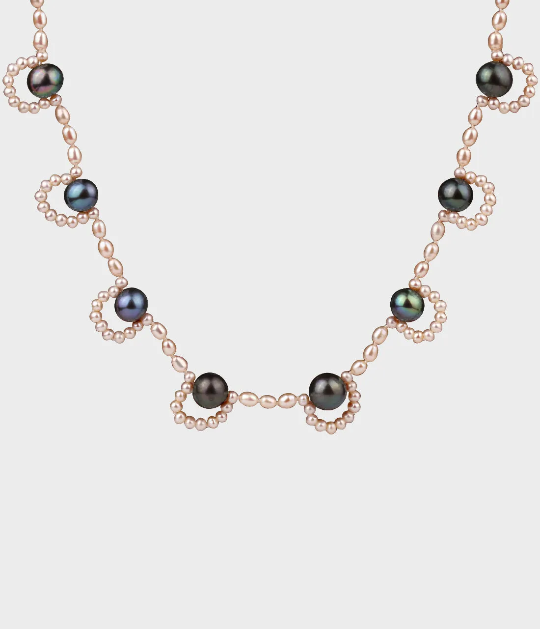 French Lace Pearl Necklace