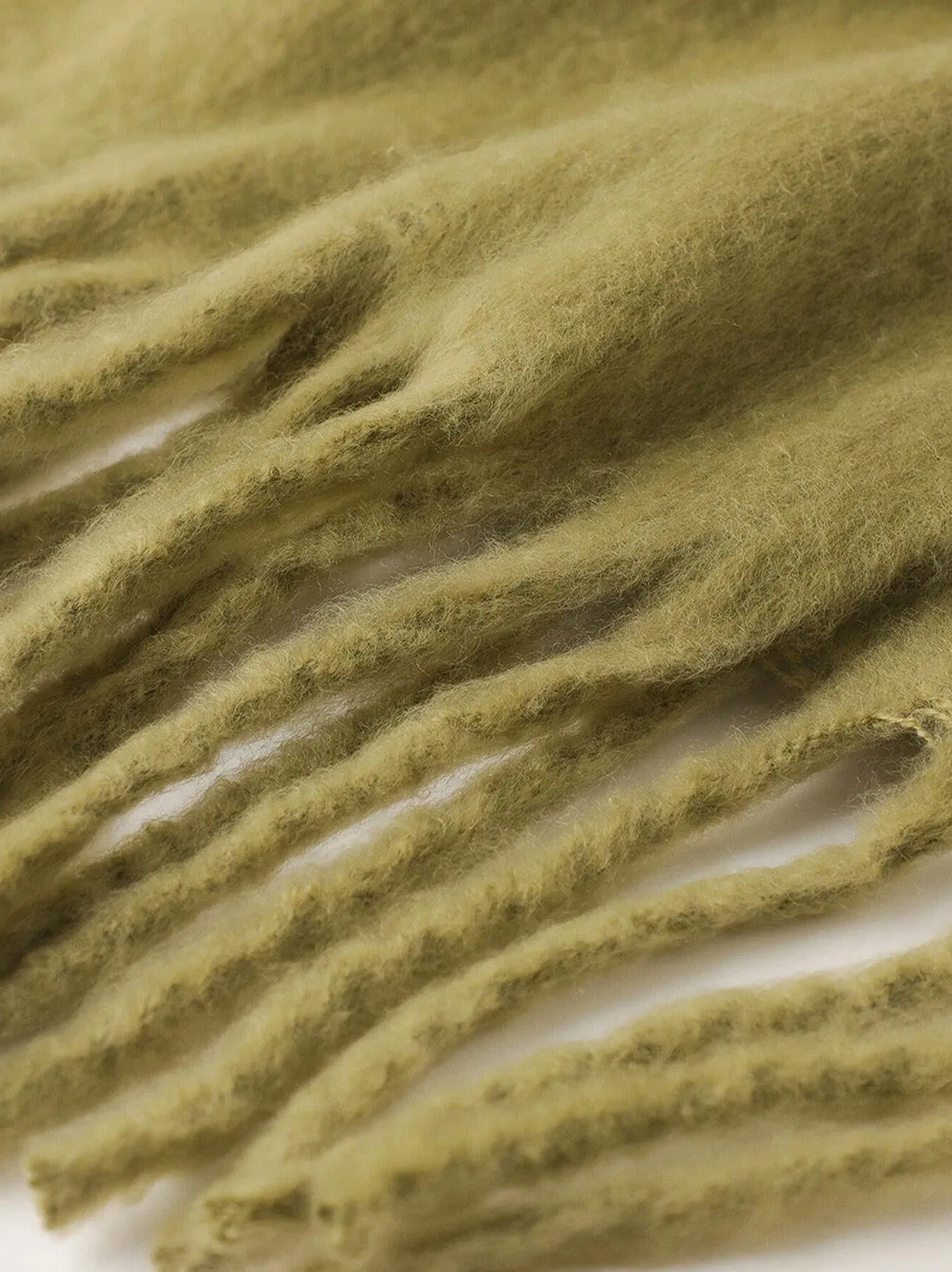 Fringe Scarf in Green