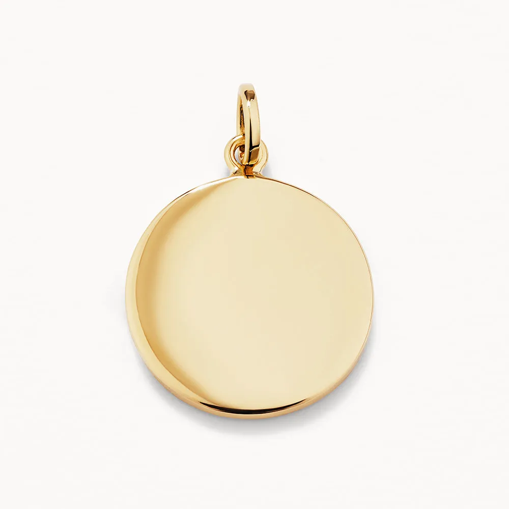 Full Moon Pendant in Gold