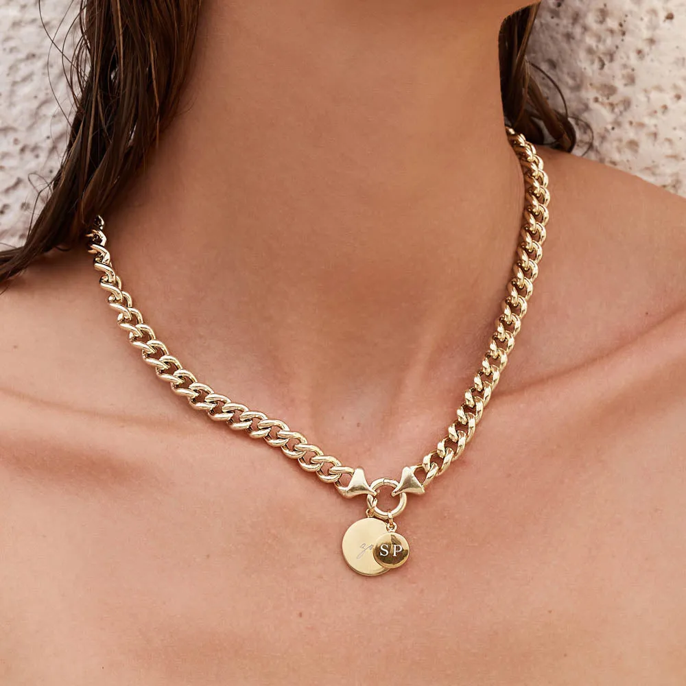 Full Moon Pendant in Gold
