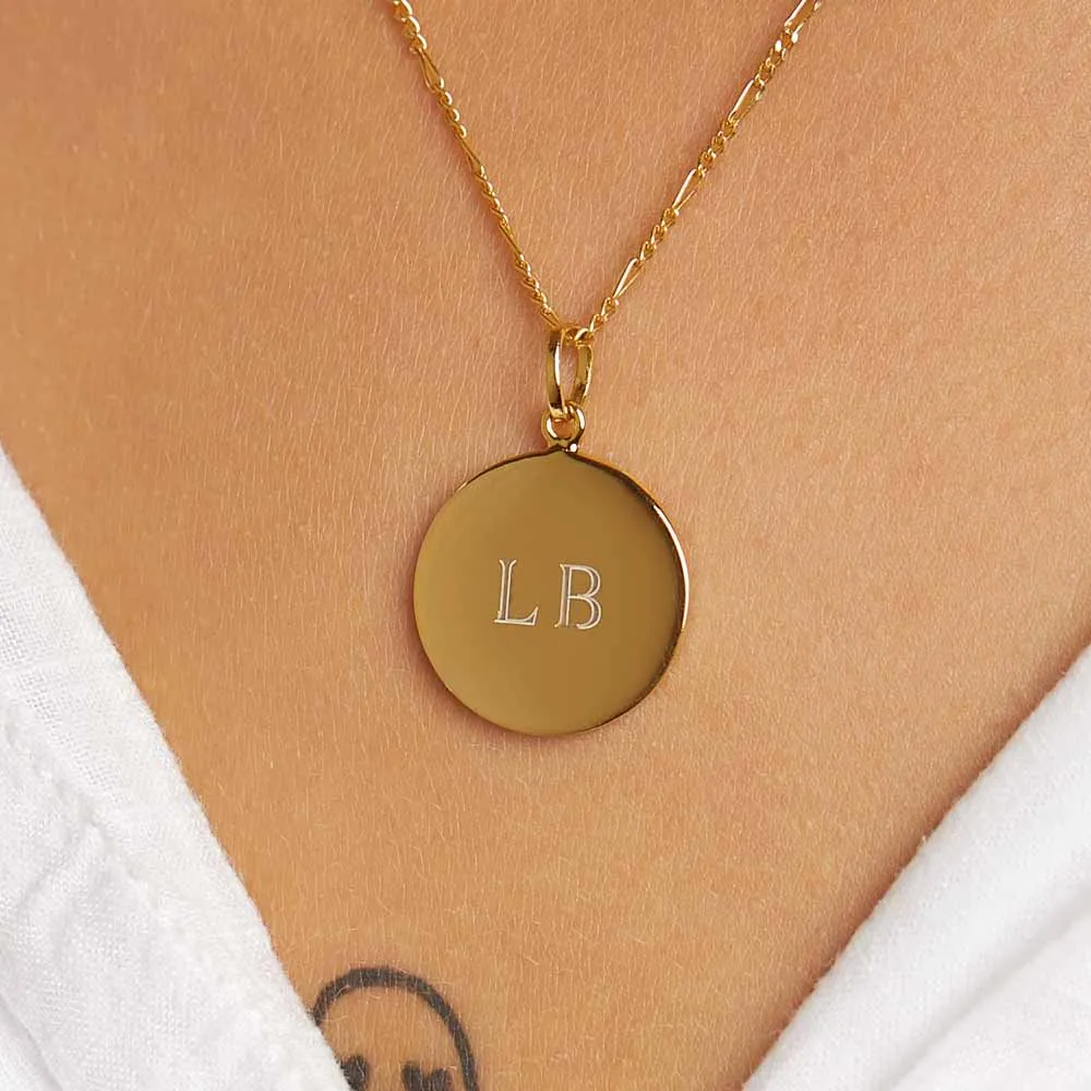 Full Moon Pendant in Gold