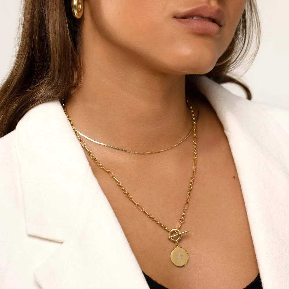 Full Moon Pendant in Gold