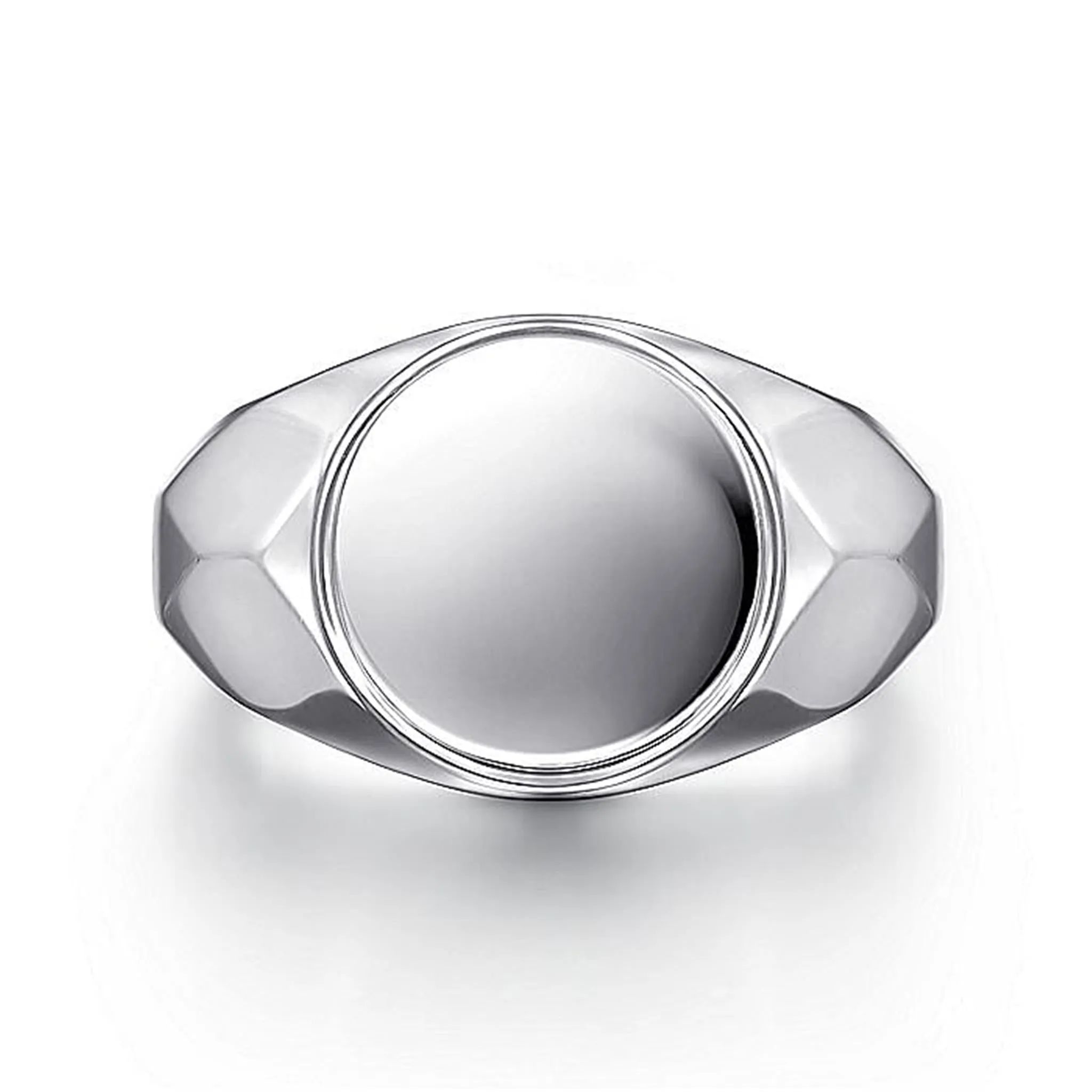 Gabriel Sterling Silver Signet Signet Style Men's Ring