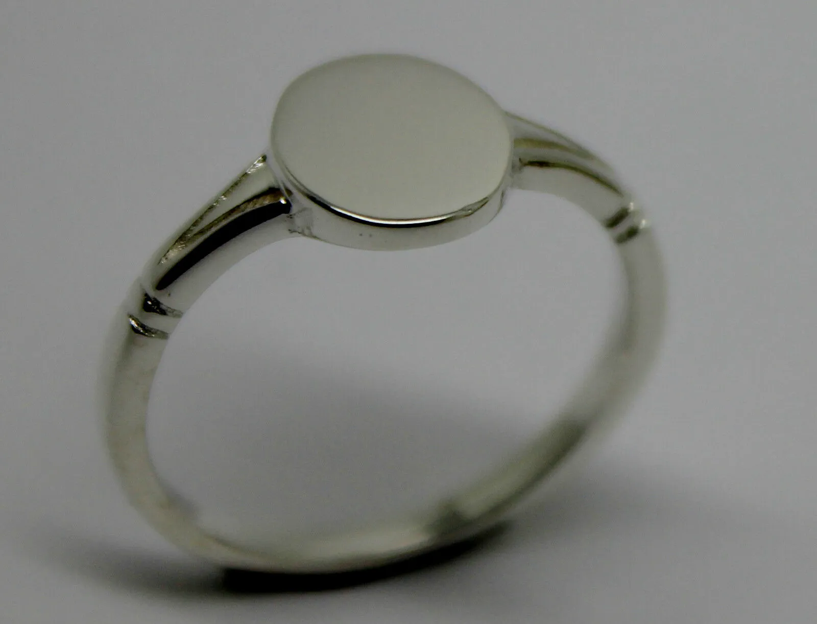 Genuine Size P 1/2  Solid Sterling Silver 925 Oval Signet Ring