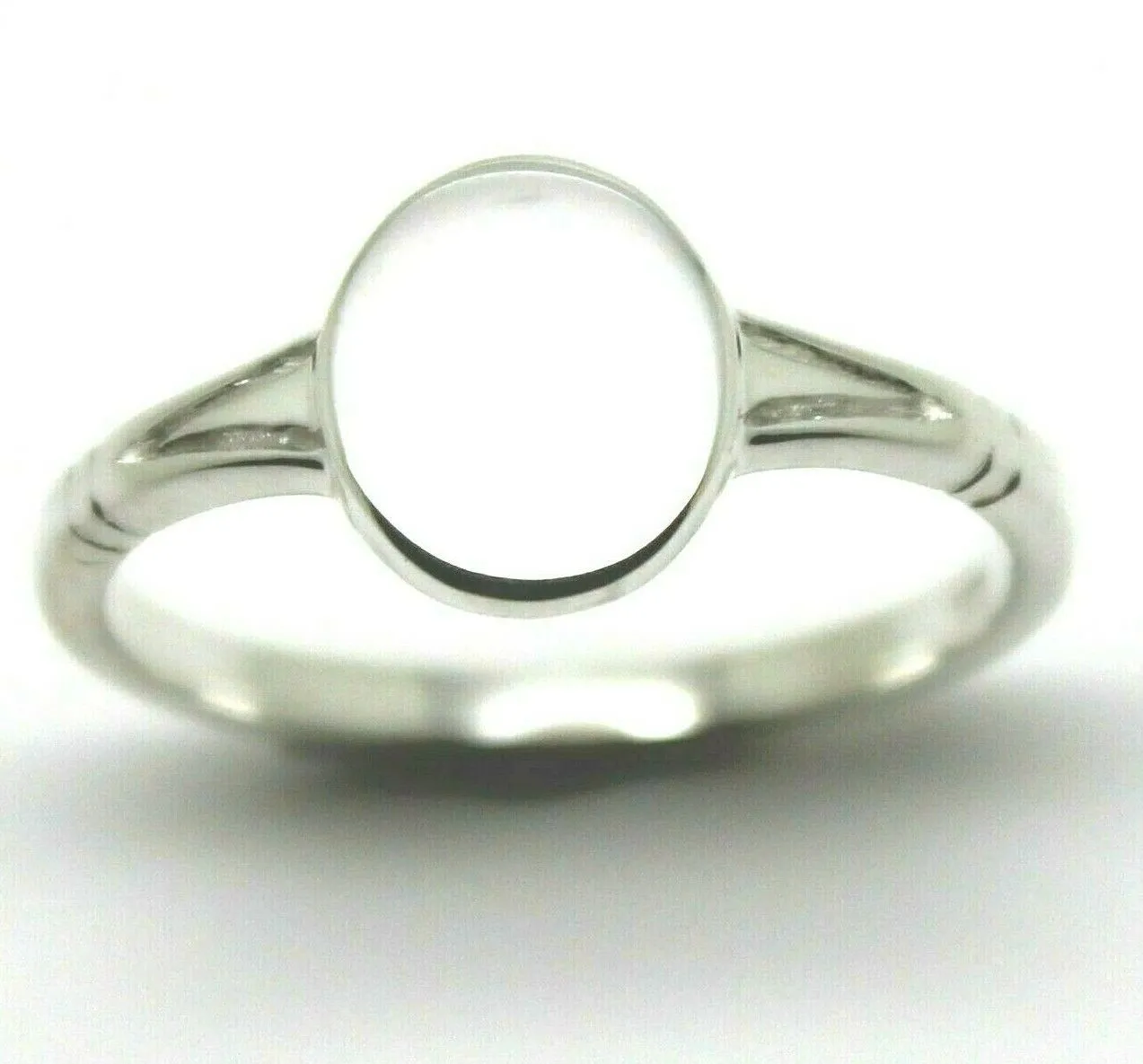 Genuine Size P 1/2  Solid Sterling Silver 925 Oval Signet Ring