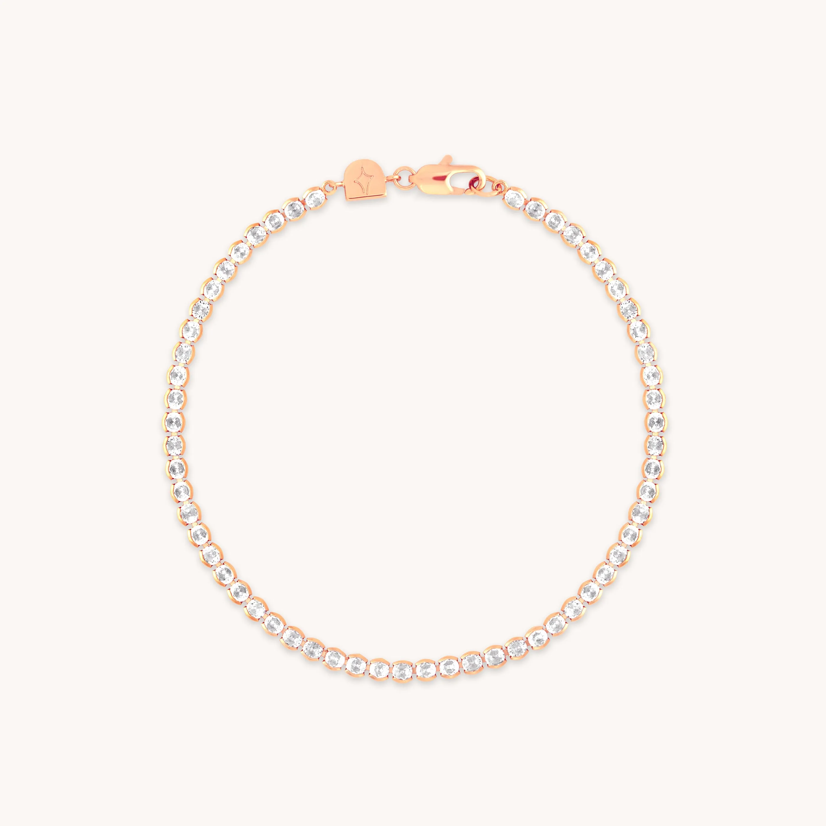 Gleam Bold Tennis Chain Bracelet in Rose Gold