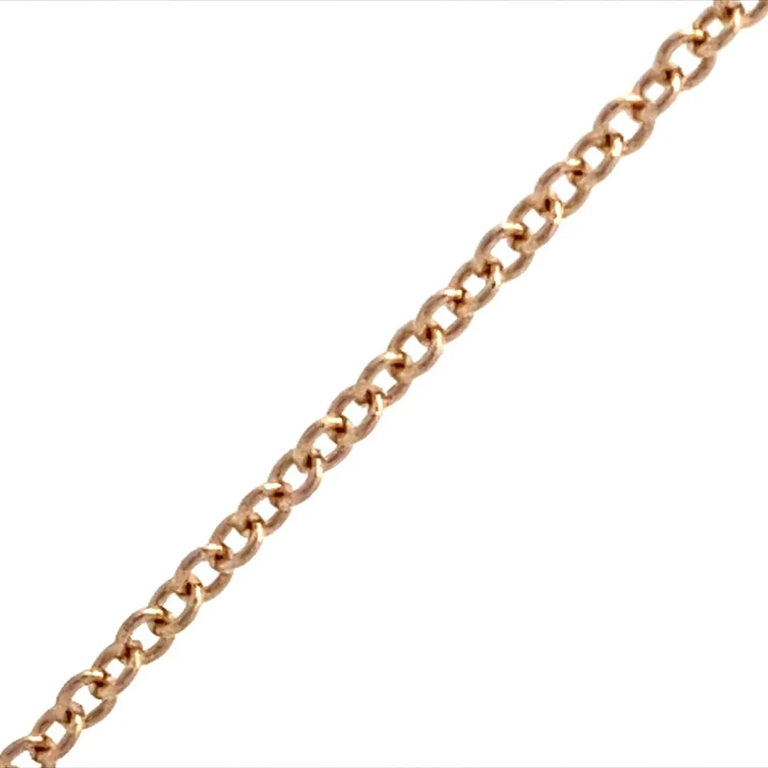 Gold Bracelet Cable Chain 14 Karat Yellow Gold Encircle Permanent