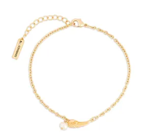 Gold Dainty Wing Bracelet