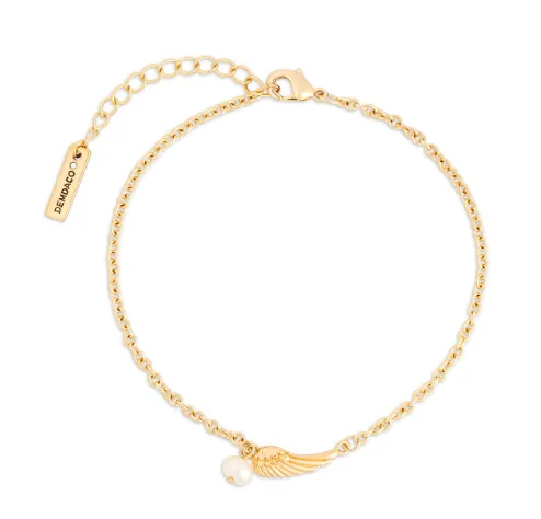 Gold Dainty Wing Bracelet