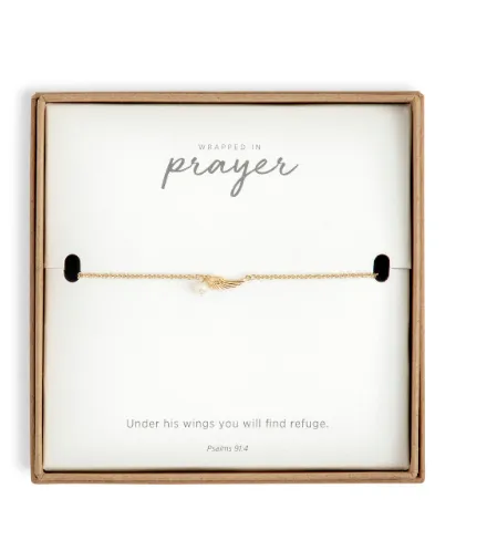 Gold Dainty Wing Bracelet