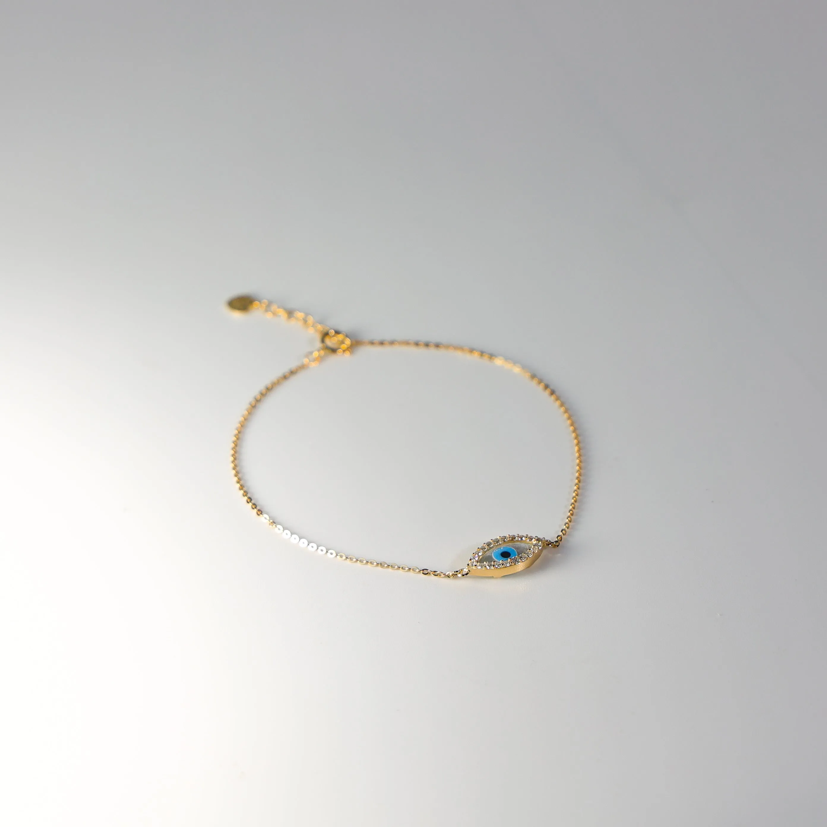 Gold Evil Eye Chain Bracelet Model-AB0559