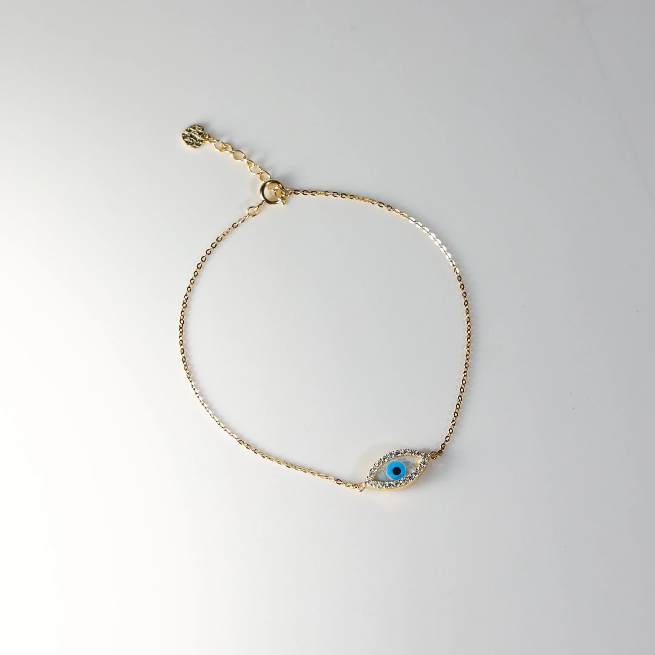 Gold Evil Eye Chain Bracelet Model-AB0559