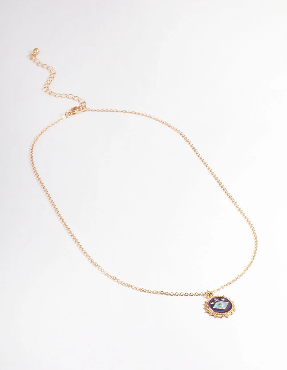 Gold Evil Eye Necklace
