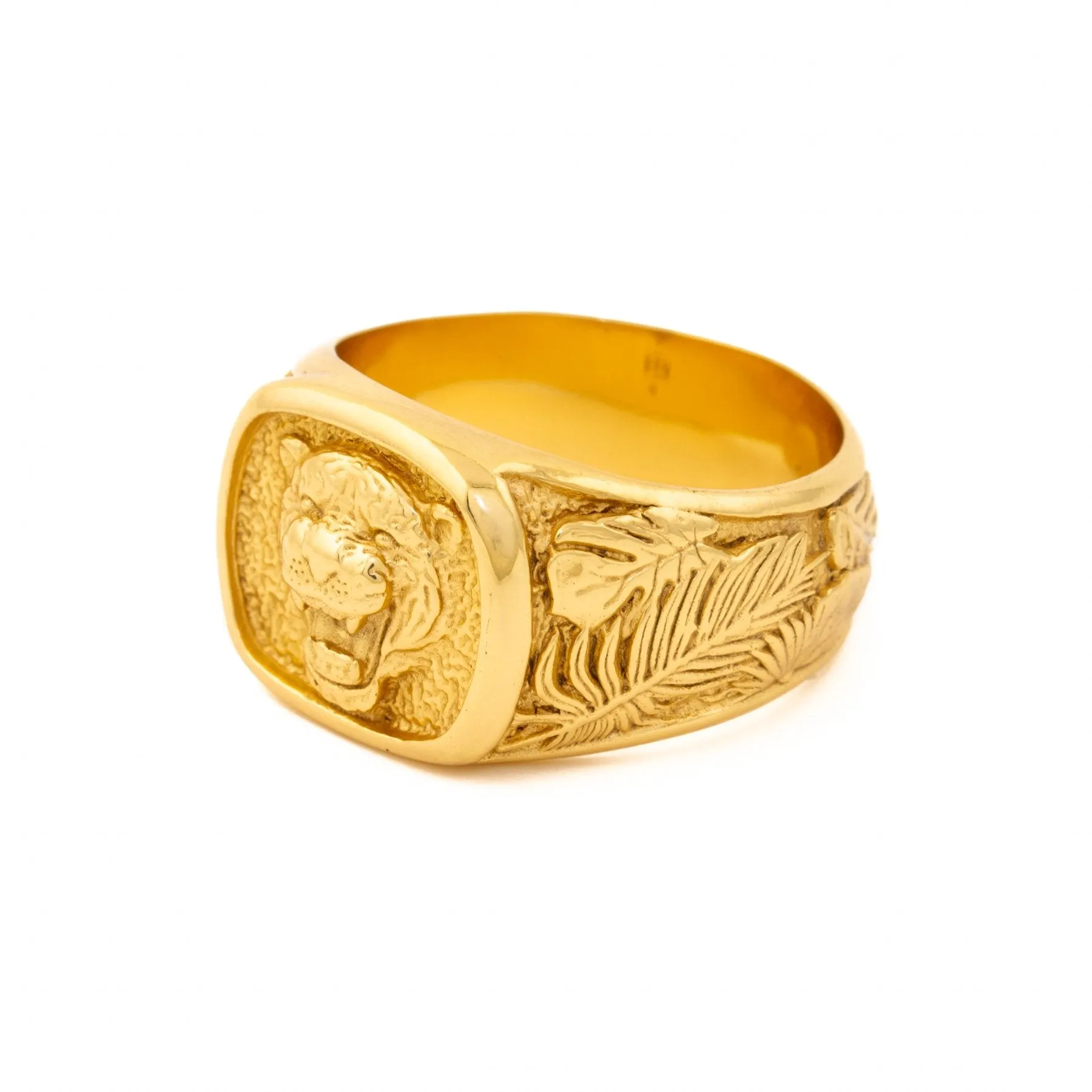 Gold "King of the Jungle" Signet
