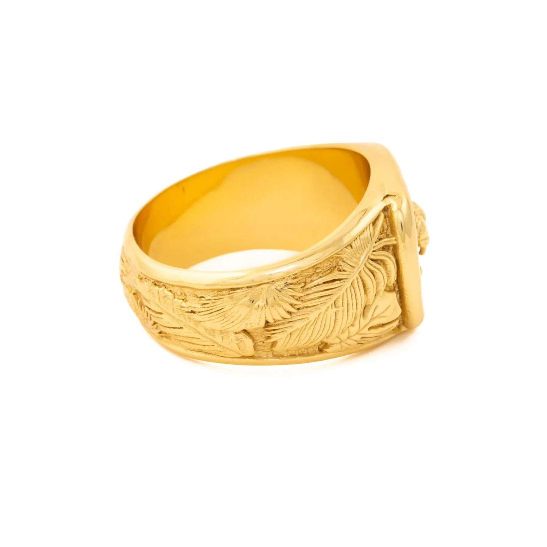 Gold "King of the Jungle" Signet