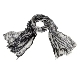 Grey   Black Scarf
