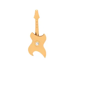 Guitar Style Yellow 18k Gold Diamond Pendant