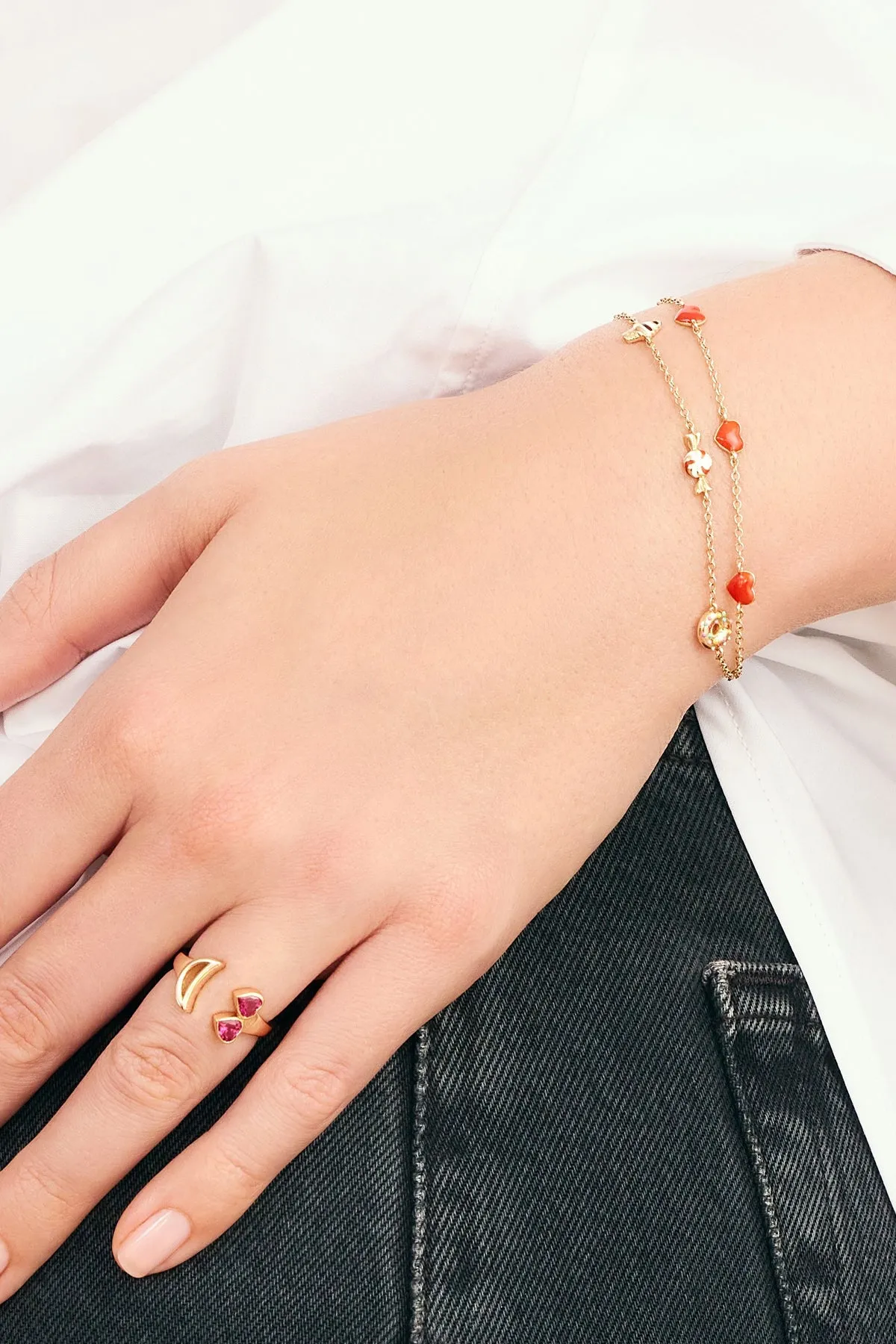 Hearts By The Yard Bracelet