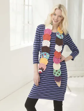 Ice Cream Scarf (Crochet)