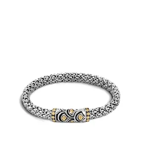John Hardy Legends Naga Silver & 18K Gold Small Bracelet, Size M