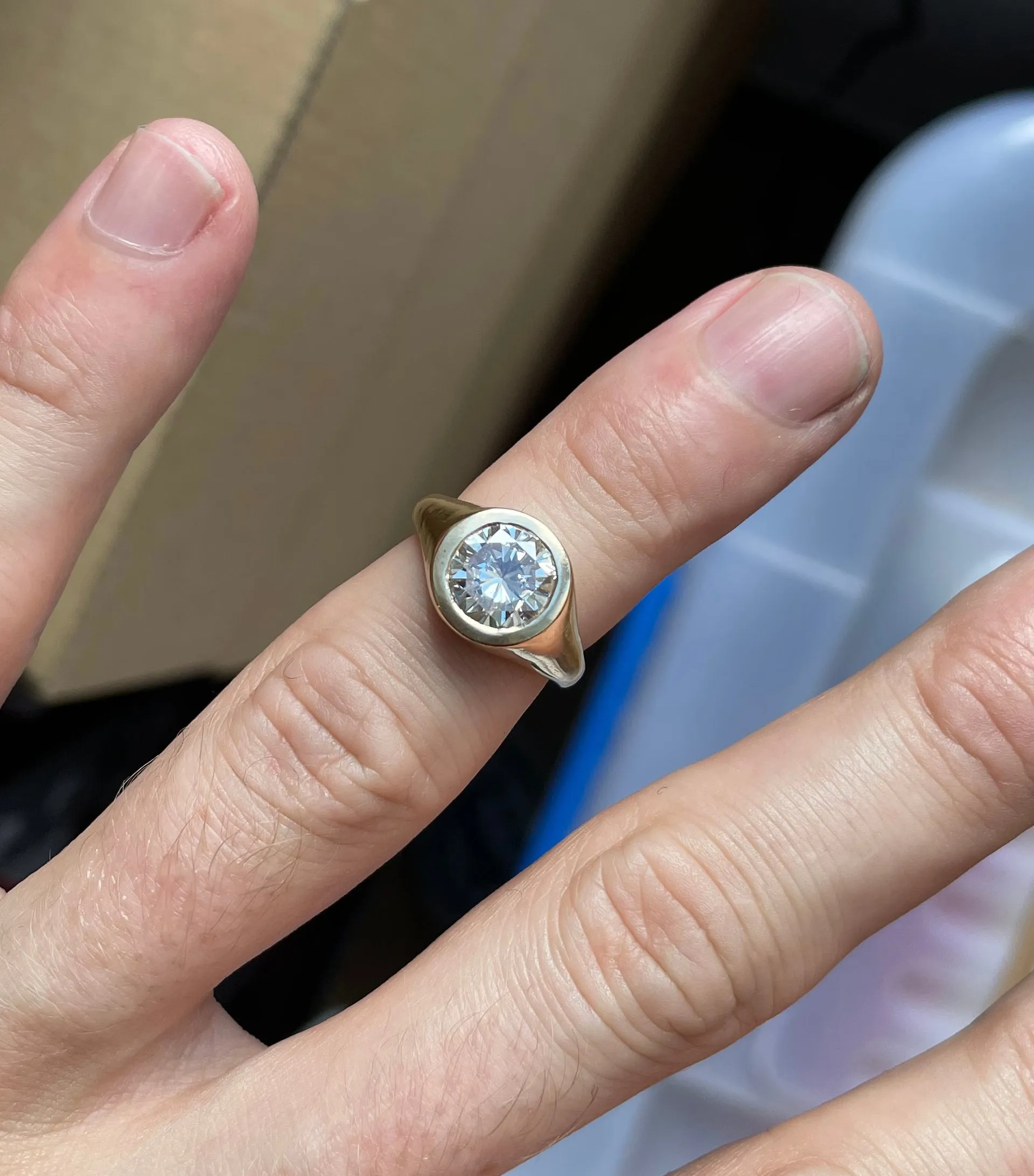 Jumbo diamond ring