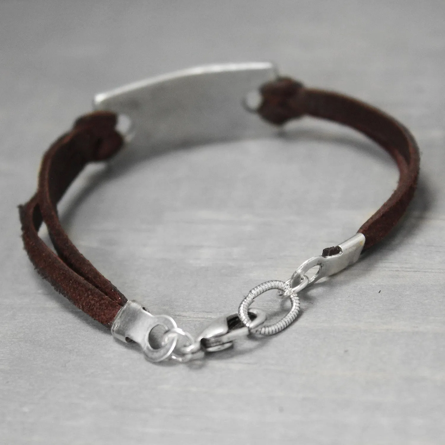 Kappa Kappa Gamma Leather Bracelet