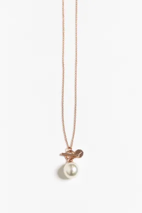 Kora Rose Gold Pearl Necklace