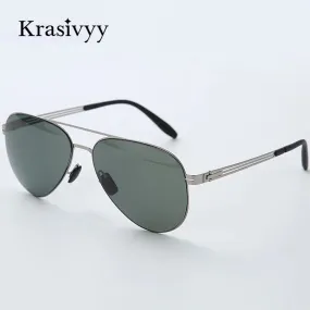 Krasivyy Unisex Full Rim Oval Screwless Nylon Alloy Sunglasses 6880