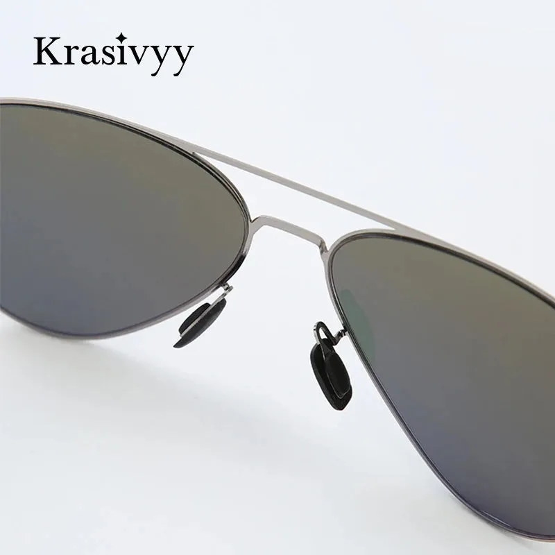 Krasivyy Unisex Full Rim Oval Screwless Nylon Alloy Sunglasses 6880