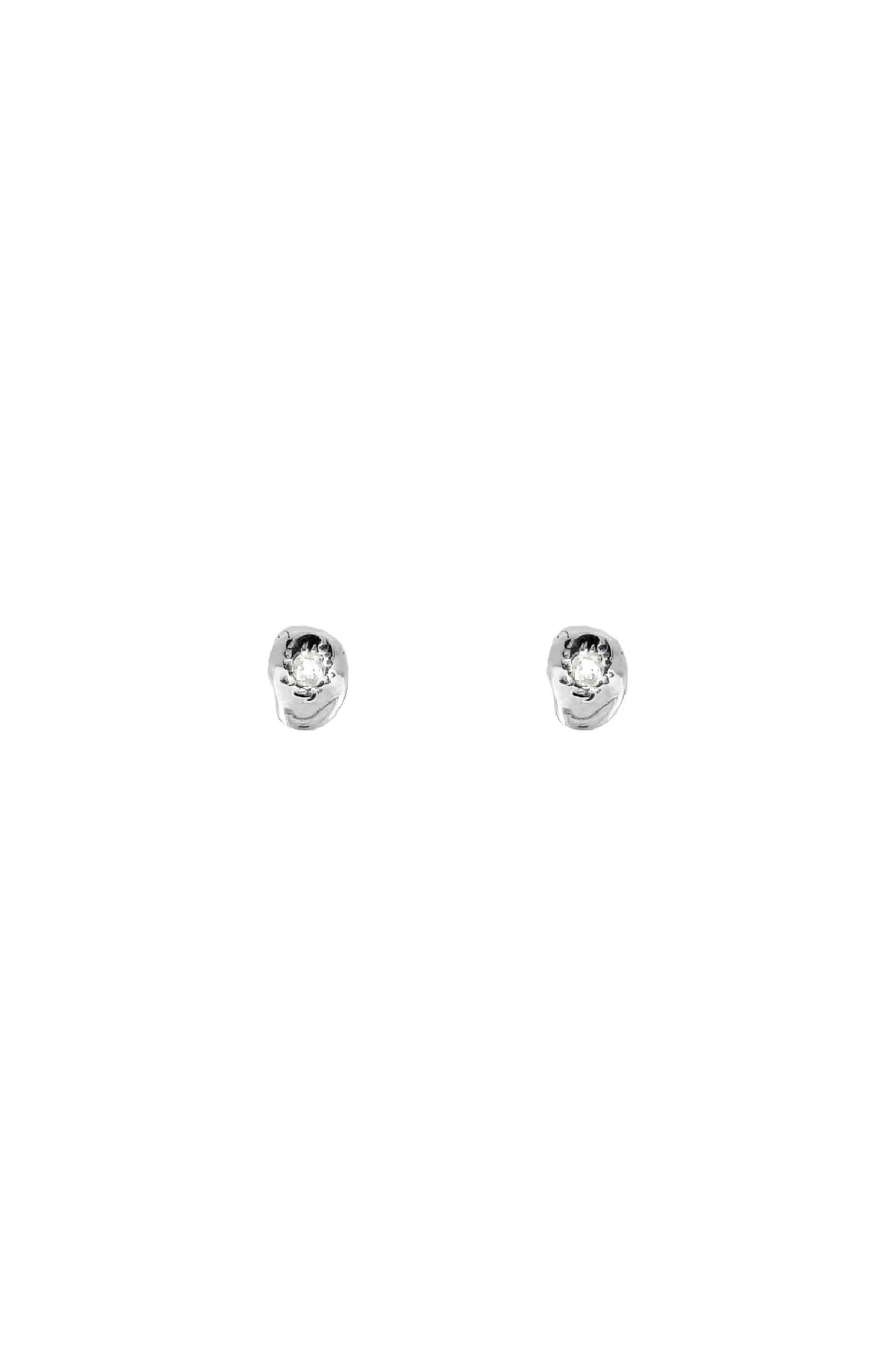 Lab Grown Reservoir Stud 01 Silver