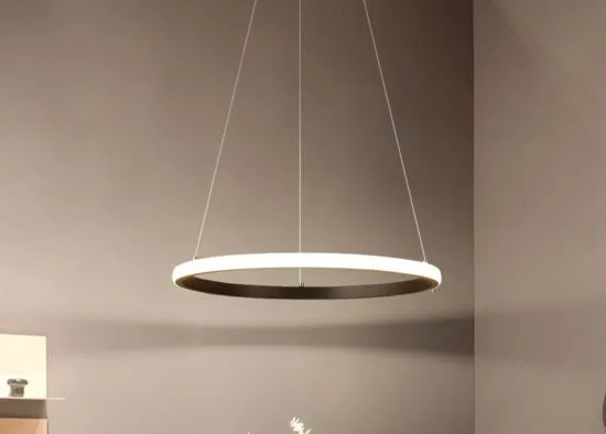 Lanuka Modern Minimalist Round Ring Pendant Lamp