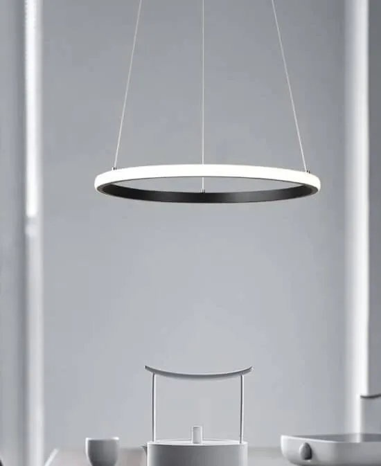 Lanuka Modern Minimalist Round Ring Pendant Lamp